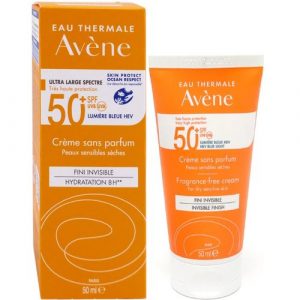 Avène Crème Très Haute Protection SPF50+ Peaux Sensibles Sèches Sans Parfum 50mL