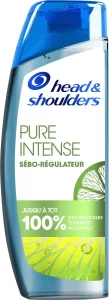 Head & Shoulders Shampooing pure intense SÉBO-RÉGULATEUR oil control Cheveux gras-250ml