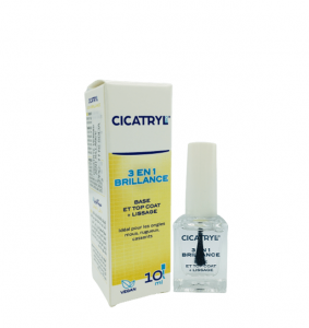 Cicatryl 3 en 1 Brillance Ongles [Base & Top Coat + Lissage] 10mL