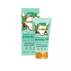 LOVEA SOIN DE JOUR HUILE DE COCO BIO PEAUX NORMALES A MIXTES 50ML
