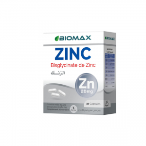 Biomax ZINC Bisglycinate de Zinc 20 mg