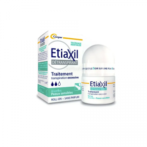 Déodorant bille détranspirant pour peaux sensibles, Aisselles ETIAXIL  15ml