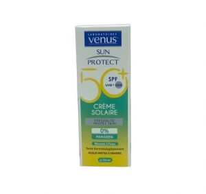 VENUS SUN PROTECT Crème Solaire SPF50+ Peau Grasses 50mL