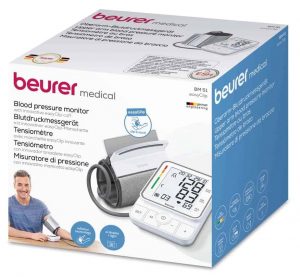 Beurer BM51 EasyClip – Tensiomètre Électronique Bras avec Brassard Innovant