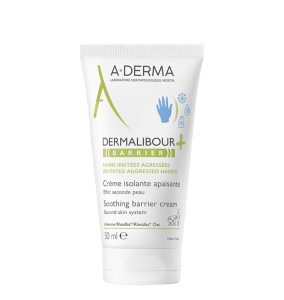 A-Derma DERMALIBOUR+ BARRIER Crème Isolante Mains Irritées et Agressées 50mL