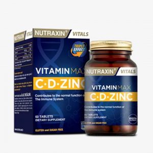 Nutraxin Vitamine Max C D Zinc | 60 comprimés