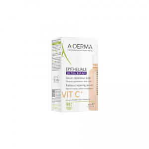 A-derma EPITHELIALE ULTRA REPAIR - Sérum Réparateur Eclat VIT C+ - Visage - Peaux Fragilisées, 30ml